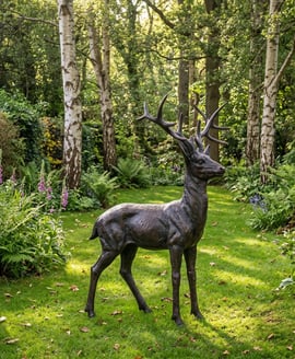 Stag Buck Garden Sculpture Ornament Large