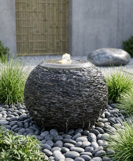 Slate Auris Garden Water Feature