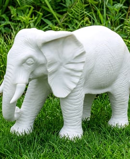 Standing Elephant Garden Ornament