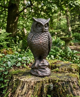 Long Eared Owl Garden Ornament Large