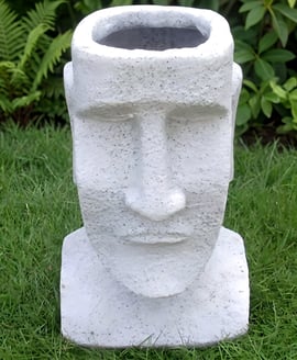 Easter Island Garden Planter Granite