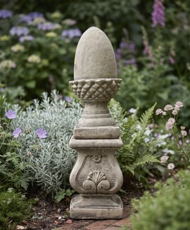 Scroll Plinth Garden Pedestal